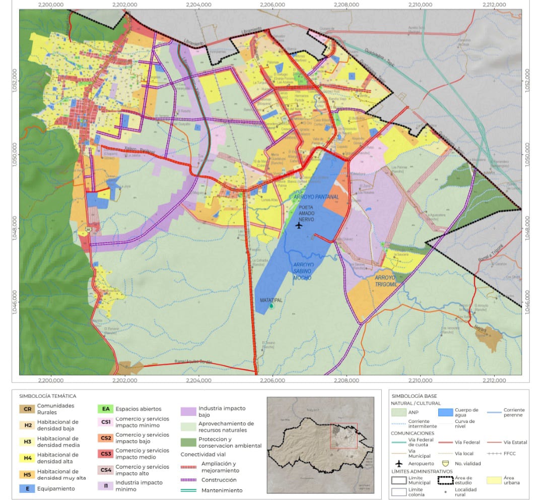 Plano general de zonificación de Tepic